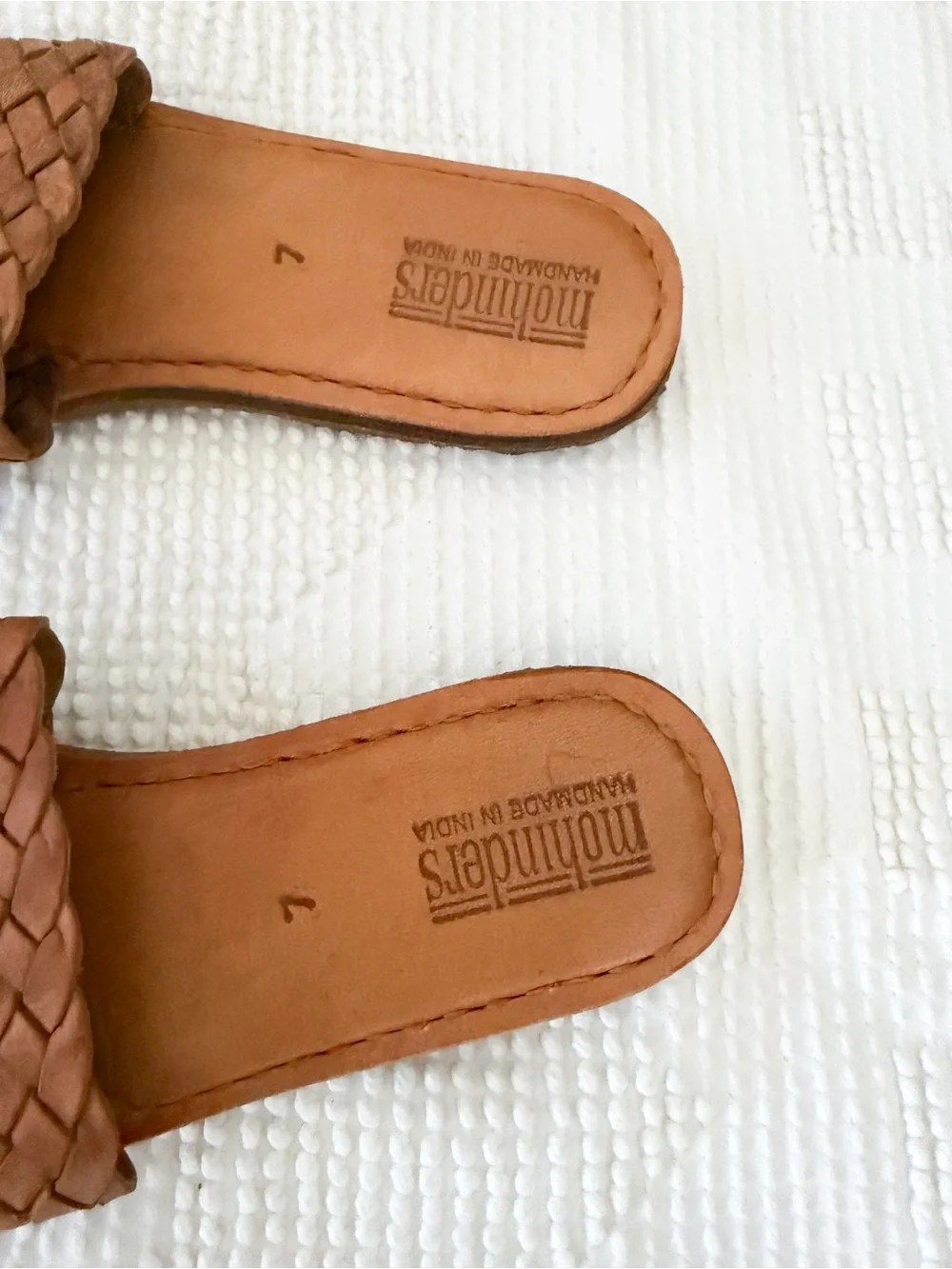 Mohinders Woven Sandal Slides Wide strap